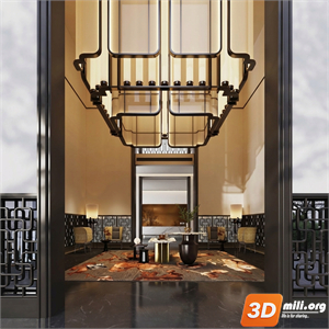 Lobby Decoration Skp Files 